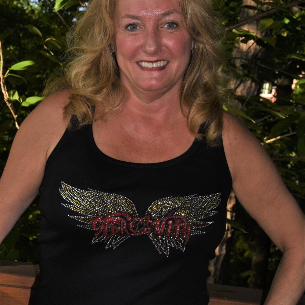 Aerosmith   Rhinestone & glitter bling Tank Top XS,S,M,L,XL,XXL,1X,2X,3X,4X,5X